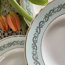 Assiette creuse - Porcelaine opaque - Moulin des Loups - Séville