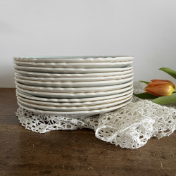 Assiette creuse - Porcelaine opaque - Moulin des Loups - Séville