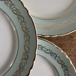 Assiette plate - Porcelaine opaque - Moulin des Loups - Séville