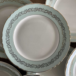 Assiette plate - Porcelaine opaque - Moulin des Loups - Séville