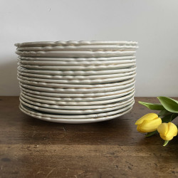 Assiette plate - Porcelaine opaque - Moulin des Loups - Séville