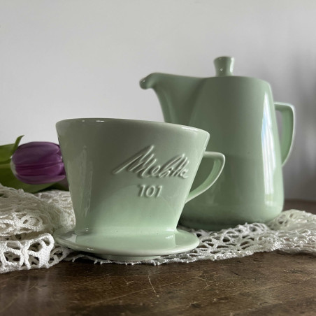 Cafetière & porte filtre Vintage - Melitta 101 - Mint