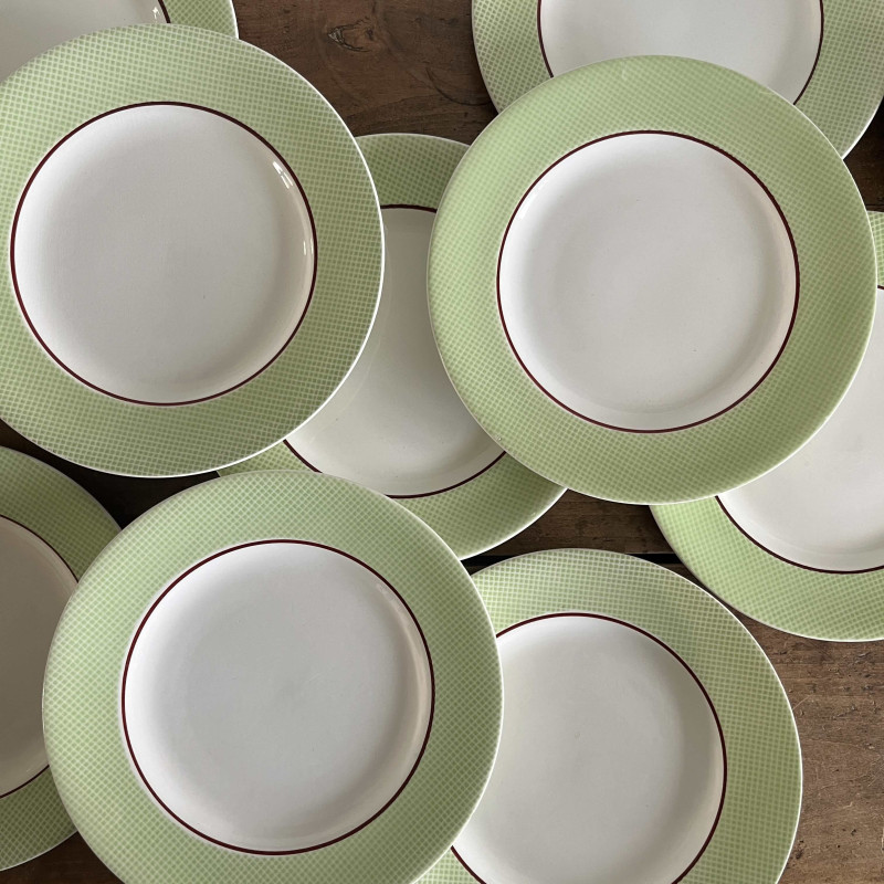 Assiettes plates (lot de 10) - Salins - Isoard