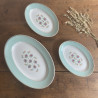Plat ovale et raviers (lot de 3) - K&G Lunéville - Malmaison