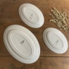 Plat ovale et raviers (lot de 3) - K&G Lunéville - Malmaison