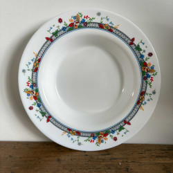 Assiette creuse - Arcopal - Décor champêtre