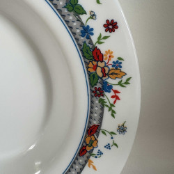 Assiette creuse - Arcopal - Décor champêtre
