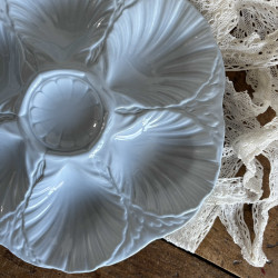 Assiettes à huîtres (lot de 6) - Sarreguemines - Bleu