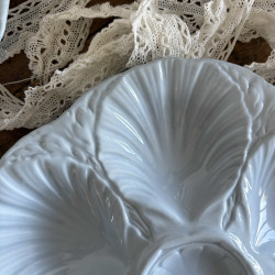 Assiettes à huîtres (lot de 6) - Sarreguemines - Bleu