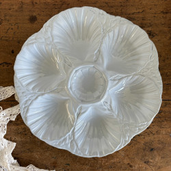 Assiettes à huîtres (lot de 6) - Sarreguemines - Bleu