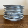 Assiettes à huîtres (lot de 6) - Sarreguemines - Bleu