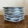 Assiettes à huîtres (lot de 6) - Sarreguemines - Bleu