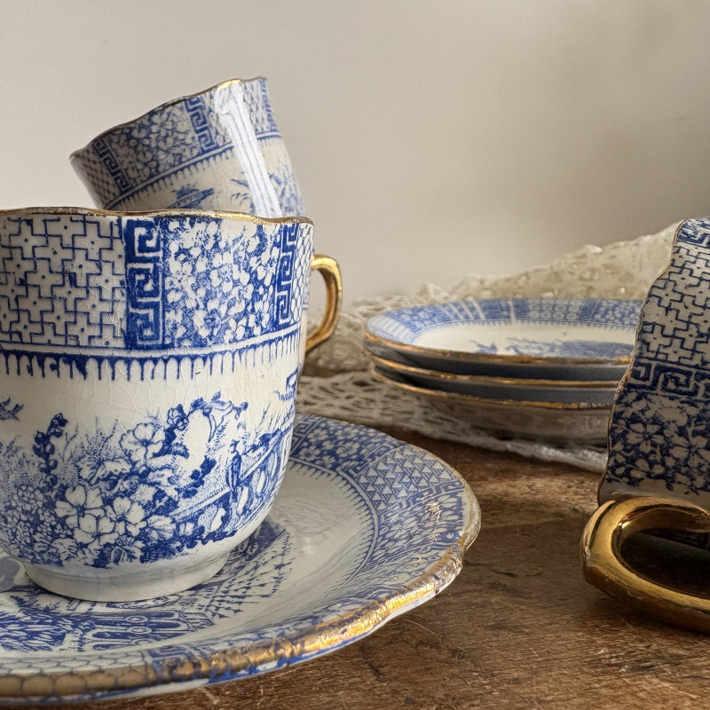 Tasses à café (lot de 4) - K&G Lunéville - Dentelle