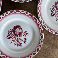 Assiette plate - Digoin Sarreguemines - Patricia