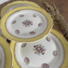 Assiettes plates en porcelaine (lot de 6) - Digoin Sarreguemines - Graziella