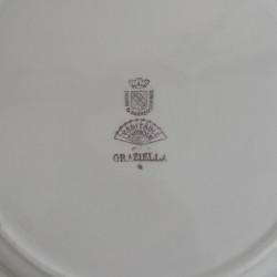 Assiettes plates en porcelaine (lot de 6) - Digoin Sarreguemines - Graziella