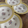 Assiettes creuses en porcelaine (lot de 6) - Digoin Sarreguemines - Graziella