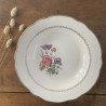 Assiettes creuses dépareillées en porcelaine  (lot de 6) - Digoin Sarreguemines