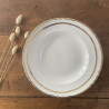 Assiettes creuses dépareillées en porcelaine  (lot de 6) - Digoin Sarreguemines