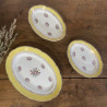 Plat ovale et raviers (lot de 3) - Digoin Sarreguemines - Graziella