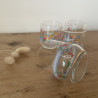 Verres "gobelet" vintage (lot de 4) - Champêtre