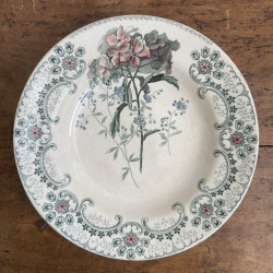 Assiettes creuses (Lot de 4) - Terre de fer - HB&Cie - Fleurs Coupées (2)