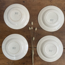 Assiettes creuses (Lot de 4) - Terre de fer - HB&Cie - Fleurs Coupées (2)