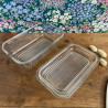 Beurrier avec couvercle - Vintage - Arcoroc