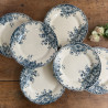 Assiettes plates - Gien - Fleurs d'Automne