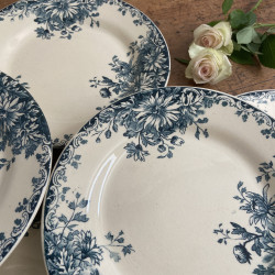 Assiettes plates - Gien - Fleurs d'Automne