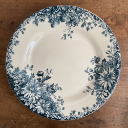 Assiettes plates - Gien - Fleurs d'Automne