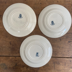 Assiettes plates - Gien - Fleurs d'Automne