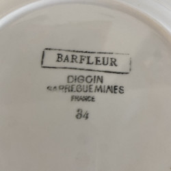 Assiette creuse - Digoin Sarreguemines - Barfleur