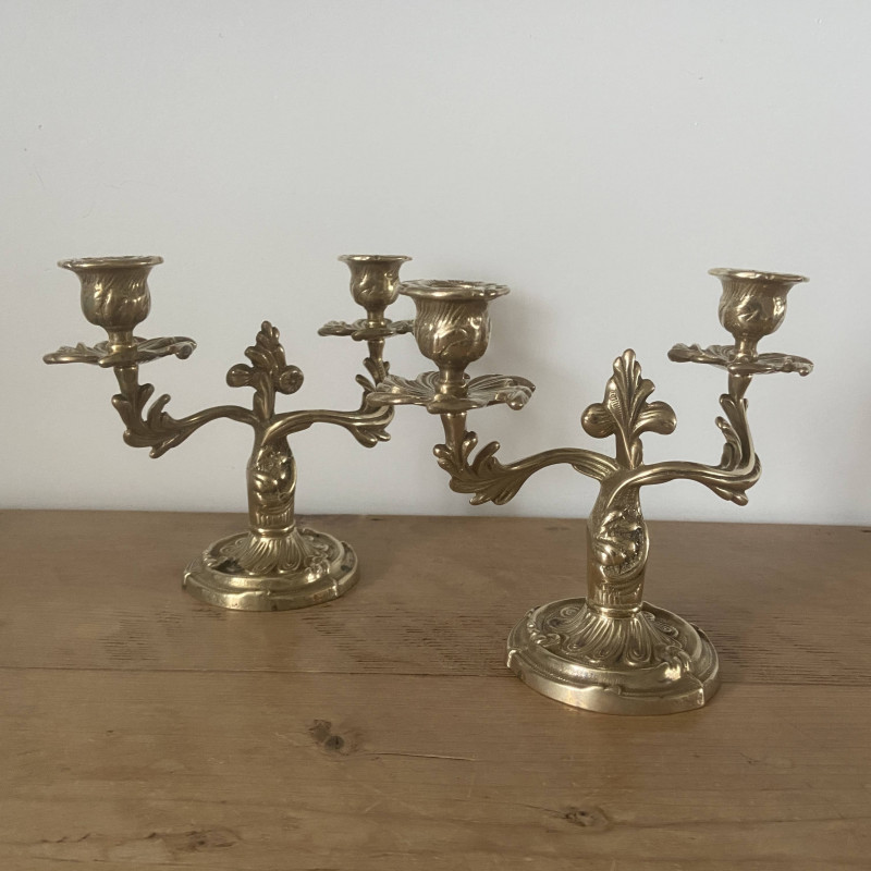 Chandeliers en laiton