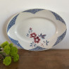 Plat ovale - Digoin Sarreguemines - Barfleur
