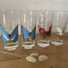 Verres à limonade (lot de 4) - Papillons - Reims