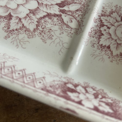 Porte savon, porte peigne, terre de fer, BFK, Lilas