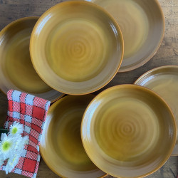 Assiettes plates (lot de 6) - Arcopal - Volcan