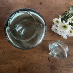 Bonbonnière ancienne en verre