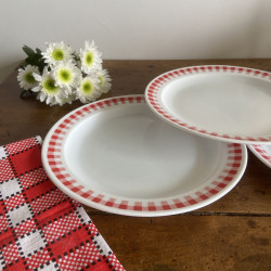 Assiettes plates (lot de 3) - Arcopal - Vichy