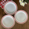 Assiettes plates (lot de 3) - Arcopal - Vichy