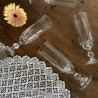 Flûte à Champagne (Lot de 6) en verre - Vintage