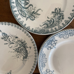 Assiettes plates dépareillées (lot de 6) - Ste Amandinoise / St