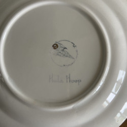 Assiette à dessert en porcelaine (lot de 9) - L'Amandinoise - Hula Hoop