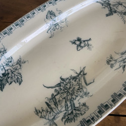 Torpilleur - Plat ovale - U&C Sarreguemines - Cinnée