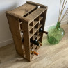 Ancien casier à bouteilles en bois