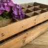 Ancien casier à bouteilles en bois