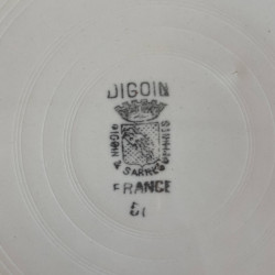 Assiette plate - Digoin Sarreguemines