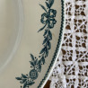 Plat Piédouche - Assiette montée - Terre de Fer - Moulin des Loups - Lauriers