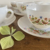 Tasses à café & sous-tasses (Lot de 6) - Arcopal - Oiseaux